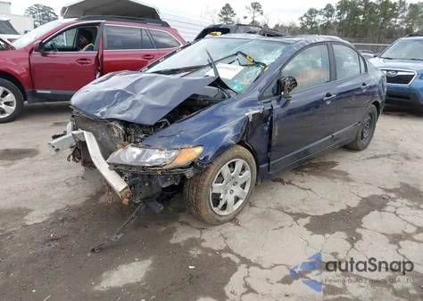 2008 Honda Civic Lx из США, поврежденный, VIN 1HGFA16518L116013